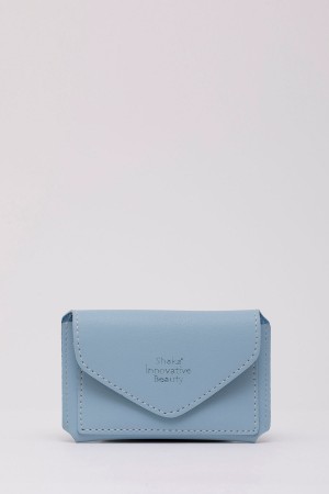 Mavi Shk106 Zarf Model Suni Deri 2 Bölmeli Kartlık Ve Cüzdan U:7 E:11 G:1 cm