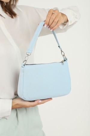 Mavi U16 Günlük Spor Kanvas Kumaş Baget Kadın El Ve Omuz Çantası U:23 E:16 G:7