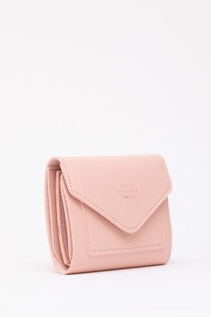 Pudra SHK67 Suni Deri Bozuk Ve Kağıt Para Bölmeli Çıtçıtlı Kartlıklı Zarf Model Cepli Cüzdan